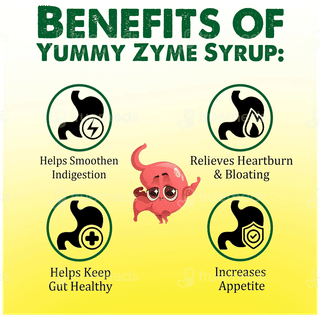 Yummy Zyme Sugar Free Syrup 225Ml